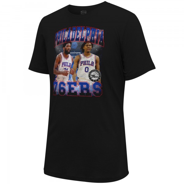 Футболка Joel Embiid & Tyrese Maxey Philadelphia 76ers Stadium Essentials Unisex Player Duo - Black