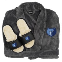 Шлепки и халат Memphis Grizzlies ISlide Faux Fur
