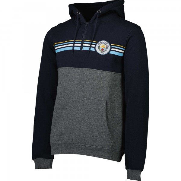 Толстовка на короткой молнии Manchester City - Navy/Gray