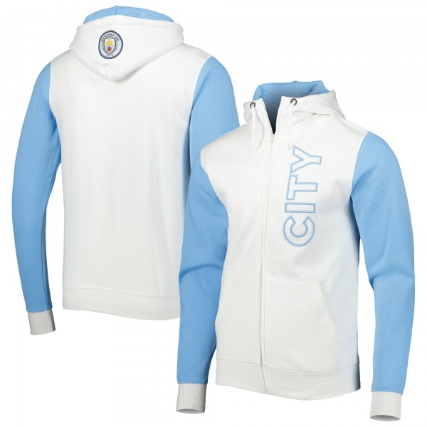 Толстовка на молнии Manchester City Condition - White/Sky Blue