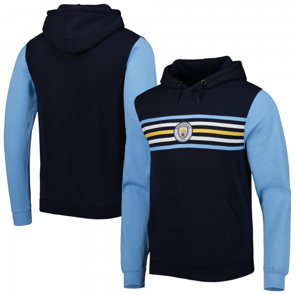 Толстовка Manchester City Striped Raglan - Navy/Sky Blue