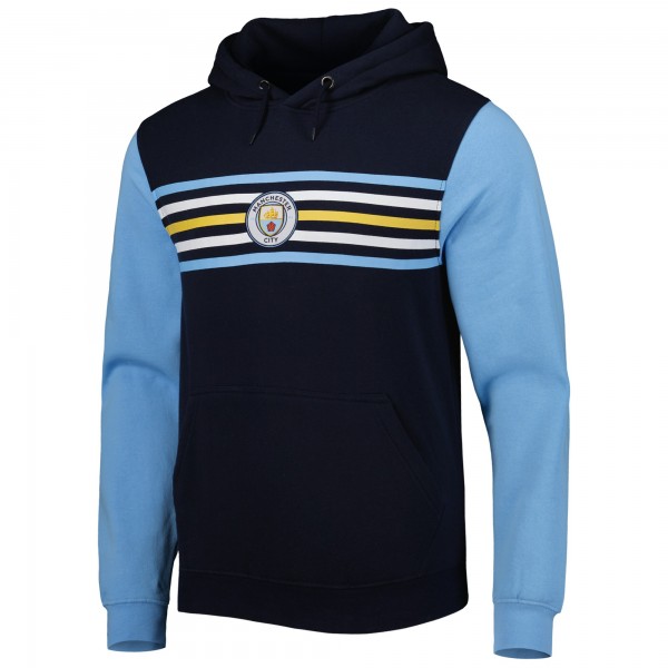 Толстовка Manchester City Striped Raglan - Navy/Sky Blue