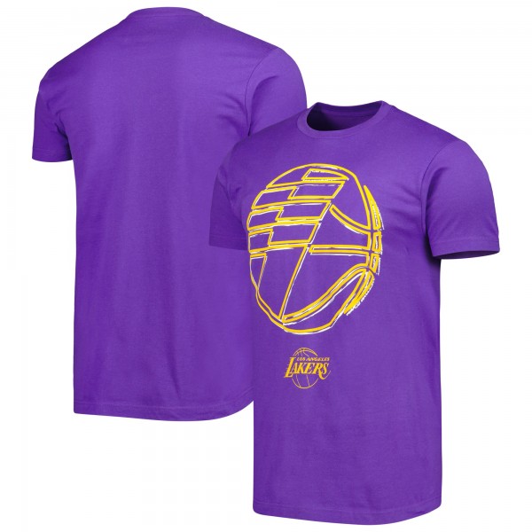 Футболка Los Angeles Lakers Stadium Essentials Unisex Element Logo Pop - Purple