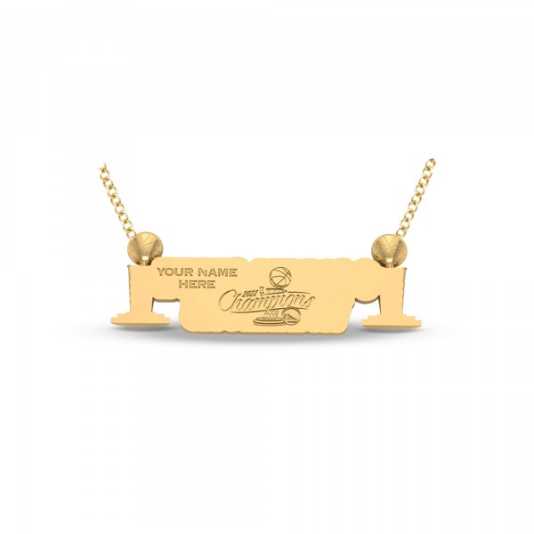 Golden State Warriors Jason of Beverly Hills 2022 NBA Finals Champions Personalized Trophy Pendant