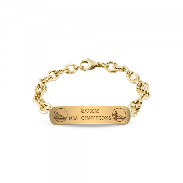 Golden State Warriors Jason of Beverly Hills 2022 NBA Finals Champions Personalized ID Bracelet