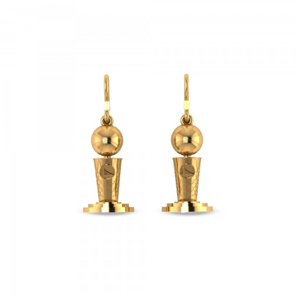 Golden State Warriors Jason of Beverly Hills 2022 NBA Finals Champions Trophy Earrings