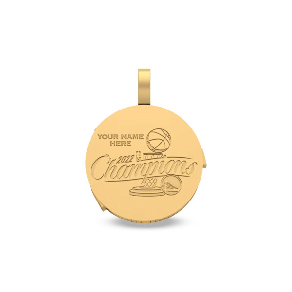 Именная Golden State Warriors Jason of Beverly Hills 2022 NBA Finals Champions Premium Pendant