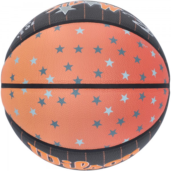 Autographed Orlando Magic Jalen Suggs Fanatics Authentic Wilson City Edition Collectors Basketball with 2021 #5 Pick Inscription