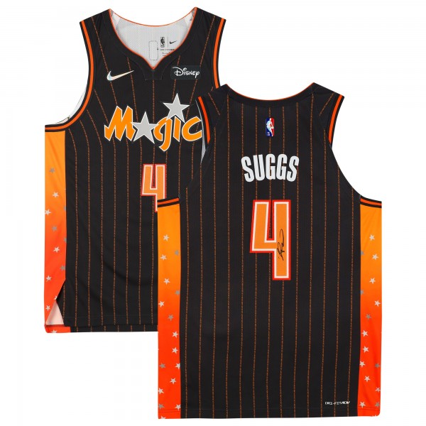 Игровая джерси Autographed Orlando Magic Jalen Suggs Fanatics Authentic Nike 2021-22 Mixtape Authentic