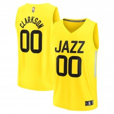 Игровая форма  Jordan Clarkson Utah Jazz 2022/23 Fast Break Replica - Icon Edition - Yellow