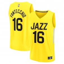 Игровая форма  Simone Fontecchio Utah Jazz 2022/23 Fast Break Replica Player - Icon Edition - Yellow