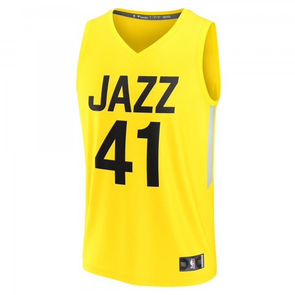 Игровая форма  Kelly Olynyk Utah Jazz 2022/23 Fast Break Replica Player - Icon Edition - Yellow