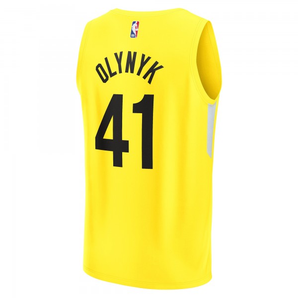 Игровая форма  Kelly Olynyk Utah Jazz 2022/23 Fast Break Replica Player - Icon Edition - Yellow