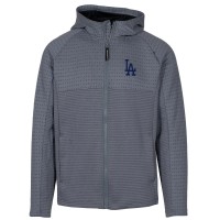 Толстовка на молнии Los Angeles Dodgers Levelwear Durham - Gray