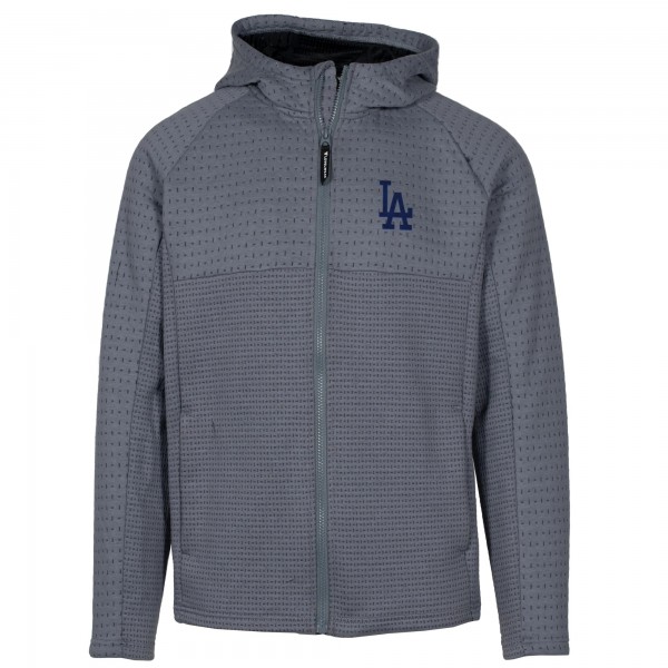 Толстовка на молнии Los Angeles Dodgers Levelwear Durham - Gray