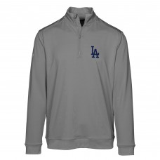 Кофта на короткой молнии Los Angeles Dodgers Levelwear Manifest - Gray