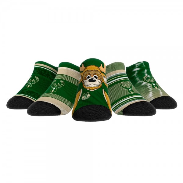 Пять пар носков Milwaukee Bucks Rock Em Unisex Super Fan