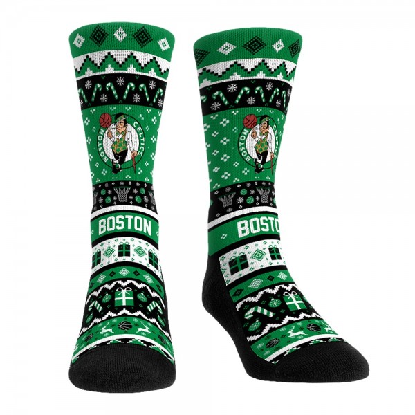 Три пары носков Boston Celtics Rock Em Socks Unisex Holiday