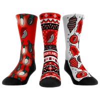 Носки Portland Trail Blazers Rock Em Unisex Holiday 3-Pack Crew