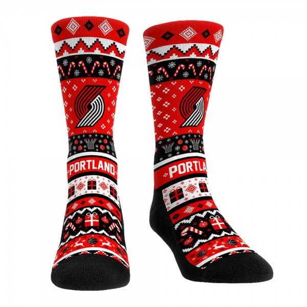Носки Portland Trail Blazers Rock Em Unisex Holiday 3-Pack Crew
