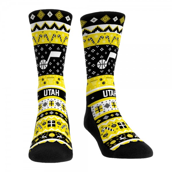Носки Utah Jazz Rock Em Unisex Holiday 3-Pack Crew