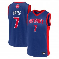 Игровая форма Mens Killian Hayes Blue Detroit Pistons Team Player