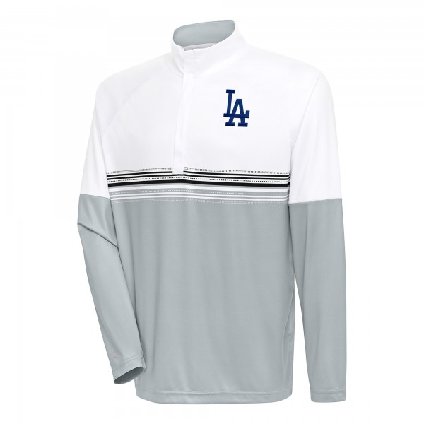 Кофта на короткой молнии Los Angeles Dodgers Antigua Bender - White/Black