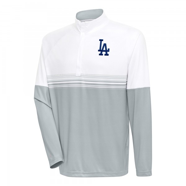 Кофта на короткой молнии Los Angeles Dodgers Antigua Bender - White/Gray