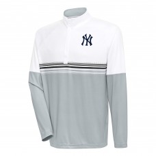 Кофта на короткой молнии New York Yankees Antigua Bender - White/Black