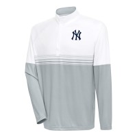 Кофта на короткой молнии New York Yankees Antigua Bender - White/Gray