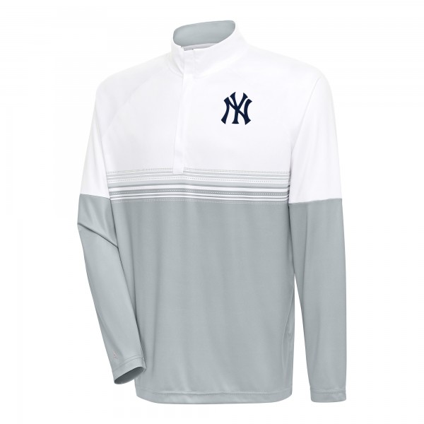 Кофта на короткой молнии New York Yankees Antigua Bender - White/Gray