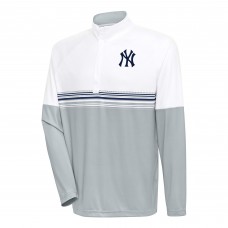 Кофта на короткой молнии New York Yankees Antigua Bender - White/Navy