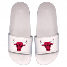 Chicago Bulls ISlide Primary Logo Motto Slide Sandals - White
