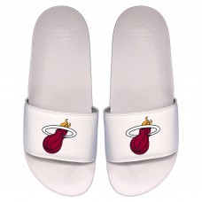 Miami Heat ISlide Primary Logo Motto Slide Sandals - White