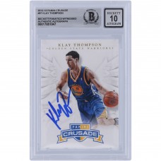 Klay Thompson Golden State Warriors Autographed 2012-13 Panini Crusade #97 Beckett Fanatics Witnessed Authenticated 10 Rookie Card