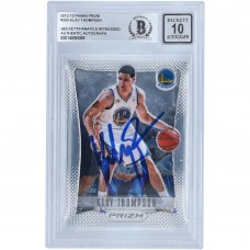 Autographed Golden State Warriors Klay Thompson 2012-13 Panini Prizm #203 Beckett Fanatics Witnessed Authenticated 10 Rookie Card