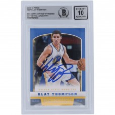 Klay Thompson Golden State Warriors Autographed 2012-13 Panini #207 Beckett Fanatics Witnessed Authenticated 10 Rookie Card