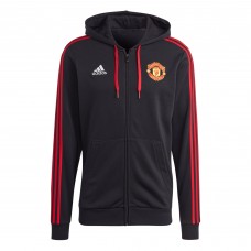 Толстовка на молнии Manchester United adidas 2023/24 DNA - Black