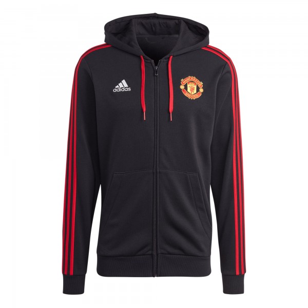 Толстовка на молнии Manchester United adidas 2023/24 DNA - Black