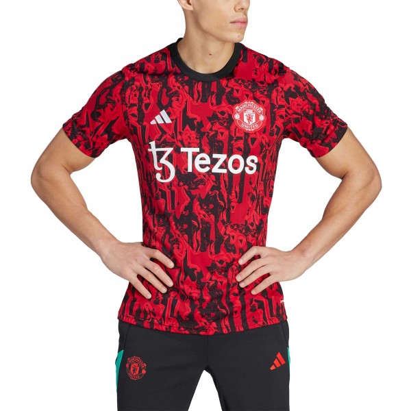 Футболка Manchester United adidas 2023/24 Pre-Match - Red