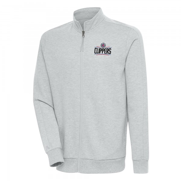 Кофта на молнии LA Clippers Antigua Action - Heather Gray
