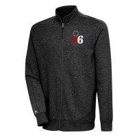 Кофта на молнии Philadelphia 76ers Antigua Action - Heather Black