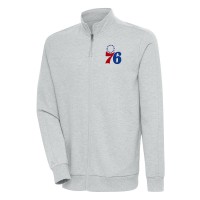 Кофта на молнии Philadelphia 76ers Antigua Action - Heather Gray