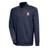 Кофта на молнии Philadelphia 76ers Antigua Action - Heather Navy