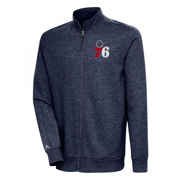 Кофта на молнии Philadelphia 76ers Antigua Action - Heather Navy