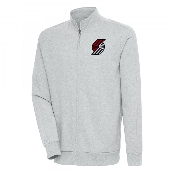 Кофта на молнии Portland Trail Blazers Antigua Action - Heather Gray