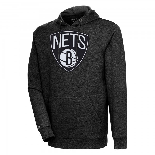 Толстовка Brooklyn Nets Antigua Heather Black Action
