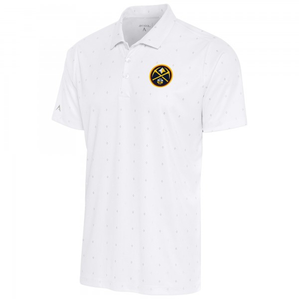 Поло Denver Nuggets Antigua 19th Hole - White/Gray