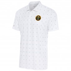 Поло Denver Nuggets Antigua 19th Hole - White/Navy