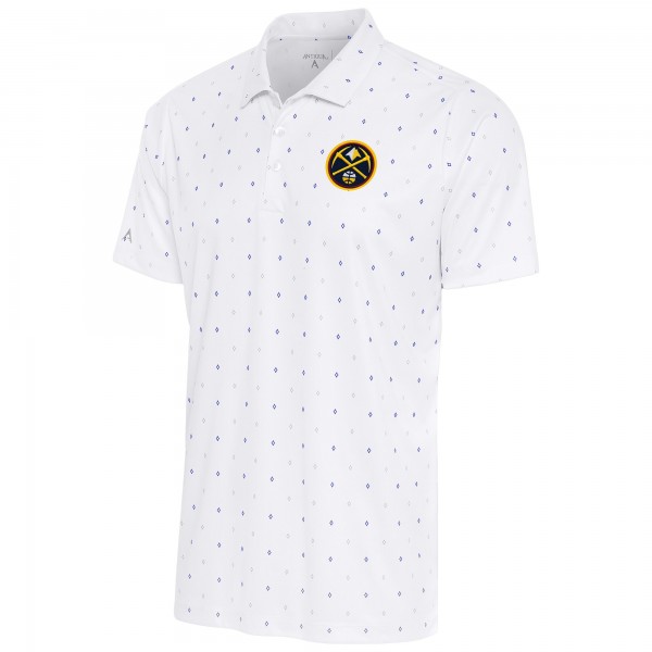 Поло Denver Nuggets Antigua 19th Hole - White/Royal